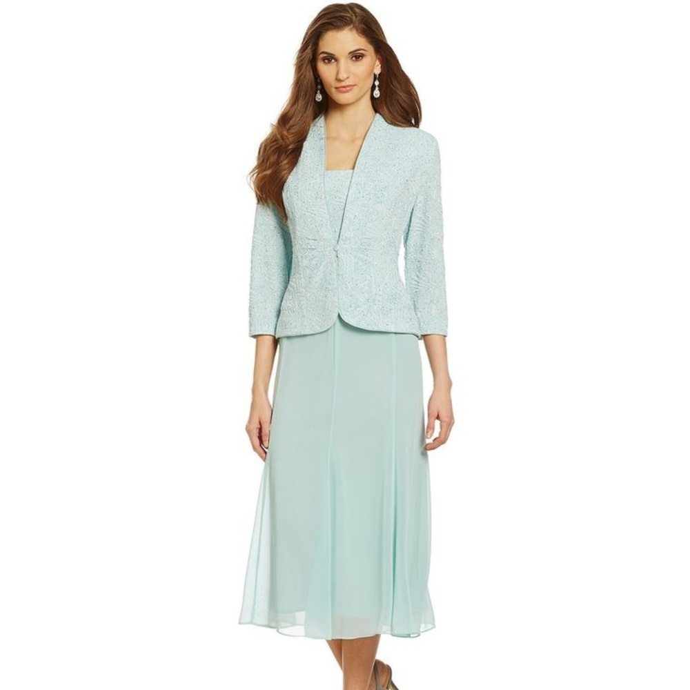NWT ALEX EVENINGS 2 PIECE DRESS